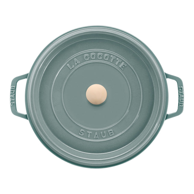 Staub La Cocotte 5.25 l cast iron round Cocotte, eucalyptus - Visual Imperfections