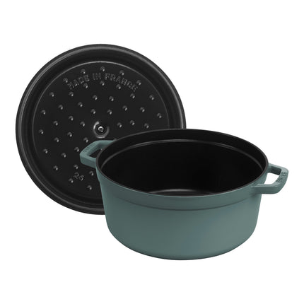 Staub La Cocotte 5.25 l cast iron round Cocotte, eucalyptus - Visual Imperfections