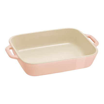 Staub Ceramique Rectangular Baking Dish Set Macaron light pink 3 Piece