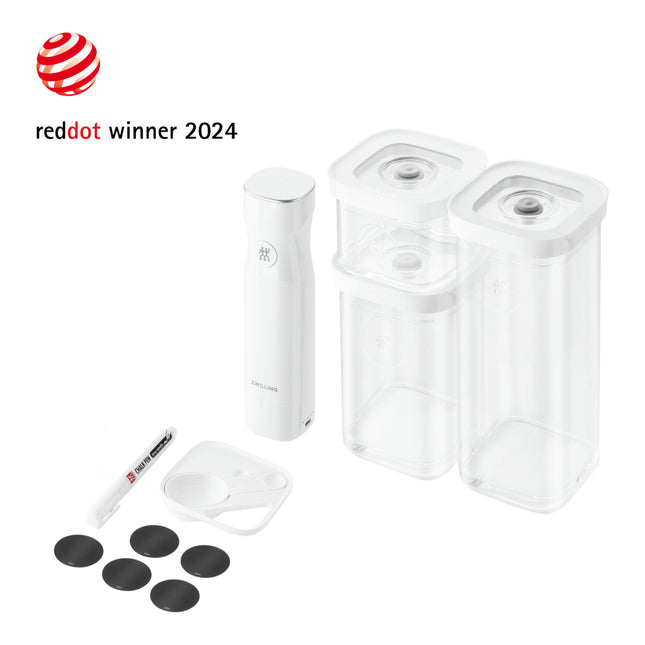 ZWILLING Fresh & Save CUBE CUBE Vacuum Starter Set, S / 6 Piece, transparent-white