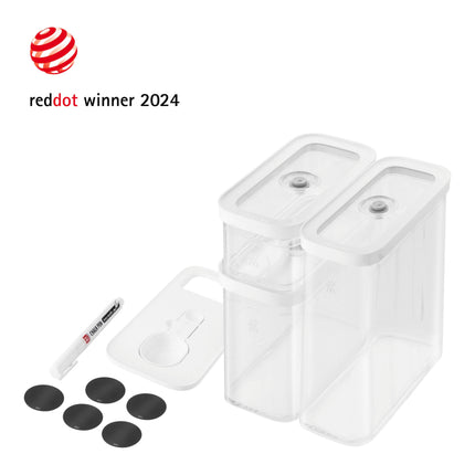 ZWILLING Fresh & Save CUBE CUBE Set, M / 5 Piece, transparent-white