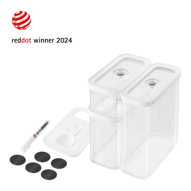 ZWILLING Fresh & Save CUBE CUBE Set, M / 5 Piece, transparent-white