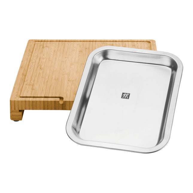 ZWILLING BBQ+ Cutting board with tray 39 cm x 30 cm bamboo