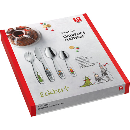ZWILLING Eckbert 4 Piece, Children's flatware set, silver