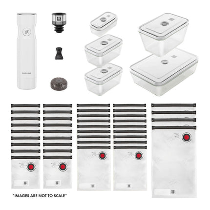 ZWILLING Fresh & Save Vacuum pump set, 47 Piece, white