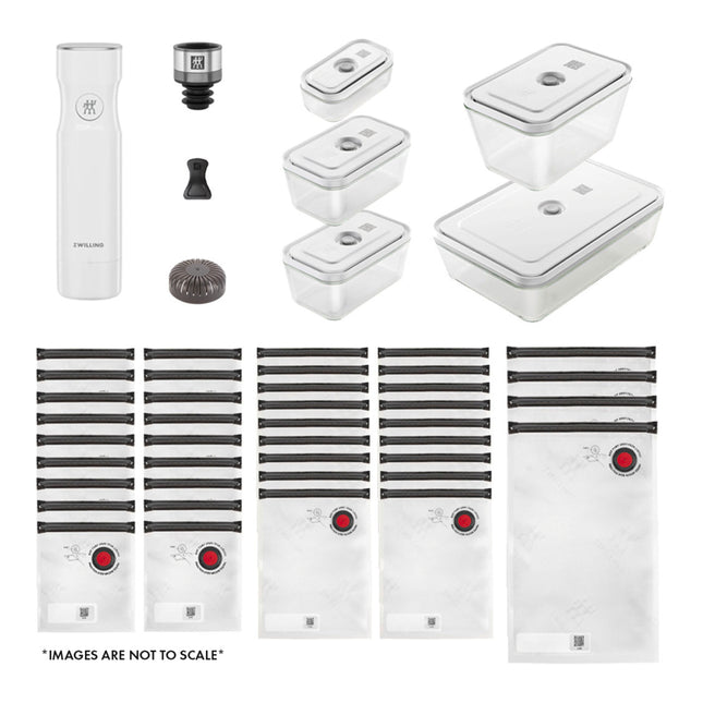 ZWILLING Fresh & Save Vacuum pump set, 47 Piece, white