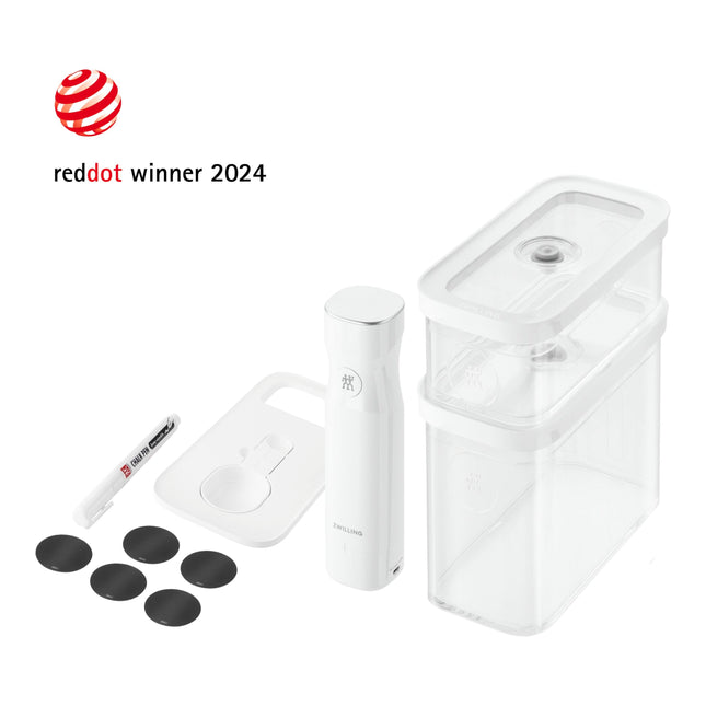 ZWILLING Fresh & Save CUBE CUBE Vacuum Starter Set, M / 5 Piece, transparent-white