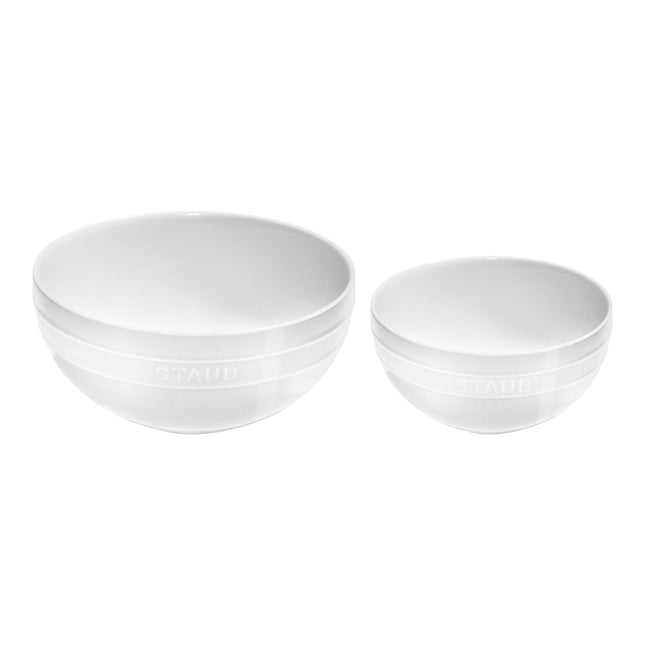 Staub Ceramique 2 Piece ceramic Large Mixing Bowl Set