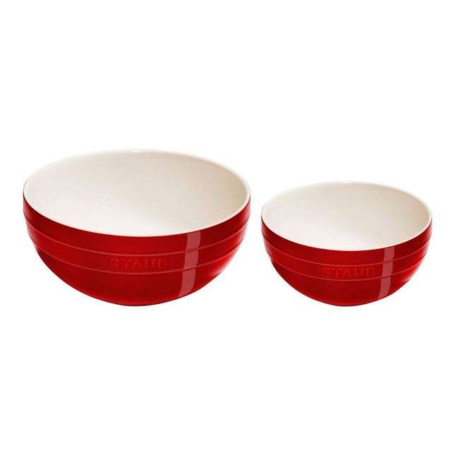 Staub Ceramique 2 Piece ceramic Large Mixing Bowl Set