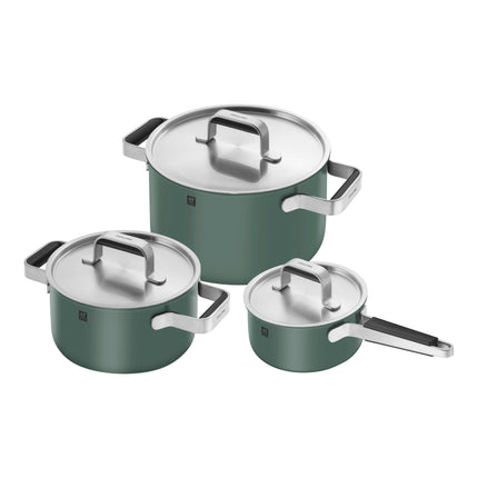 ZWILLING Pure Cookware set, 6 Piece, 18/10 Stainless Steel