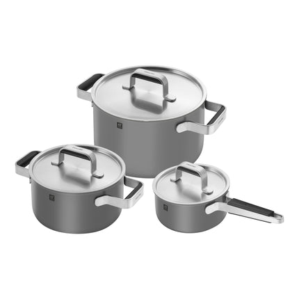 ZWILLING Pure Cookware set, 6 Piece, 18/10 Stainless Steel