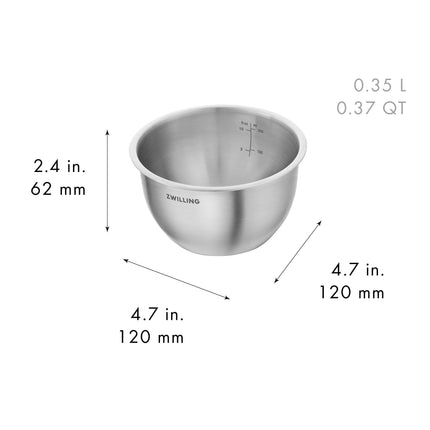 ZWILLING Fresh & Save BOWLS Bowl set S/M/L / 3 Piece, stainless steel, silver