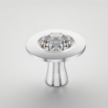 Staub Cast Iron - Accessories stainless steel round Knob Adorned With Crystal By Swarovski