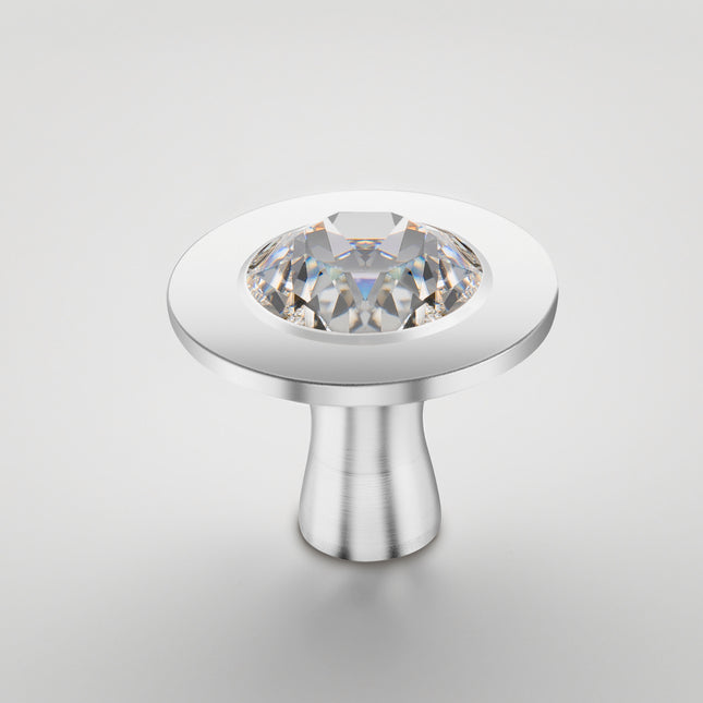 Staub Cast Iron - Accessories stainless steel round Knob Adorned With Crystal By Swarovski
