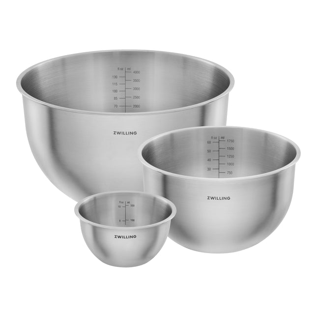 ZWILLING Fresh & Save BOWLS Bowl set S/M/L / 3 Piece, stainless steel, silver