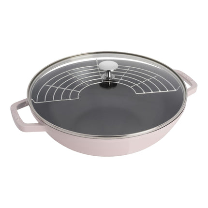 Staub Specialities 37 cm / 14.5 inch cast iron Wok with glass lid