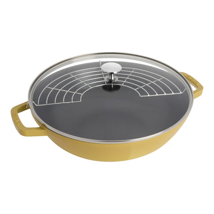 Staub Specialities 37 cm / 14.5 inch cast iron Wok with glass lid