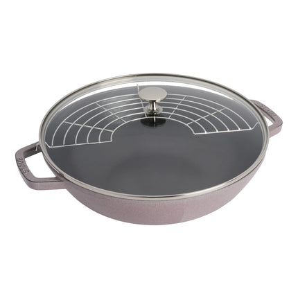 Staub Specialities 37 cm / 14.5 inch cast iron Wok with glass lid