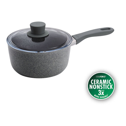 ZWILLING Parma Plus Ceramic 2.75 l aluminum round Sauce pan with lid, grey