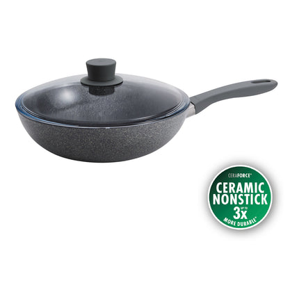 ZWILLING Parma Plus Ceramic 28 cm / 11 inch aluminum Wok with lid