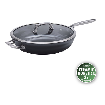 ZWILLING Motion Ceramic 33 cm aluminum deep saute pan with lid
