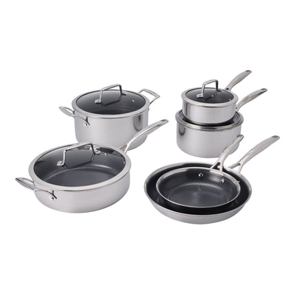Henckels Paradigm Ceramic 10 Piece stainless steel Cookware set