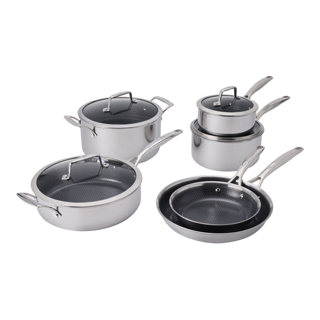 Henckels Paradigm Ceramic 10 Piece stainless steel Cookware set