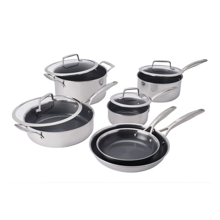 Henckels Paradigm Ceramic 10 Piece stainless steel Cookware set