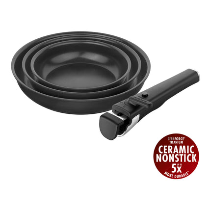 ZWILLING Unlock 4 Piece aluminum Fry pan set