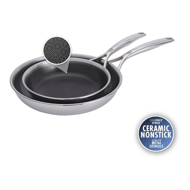 ZWILLING Peak 2 Piece 18/10 Stainless Steel Fry pan set