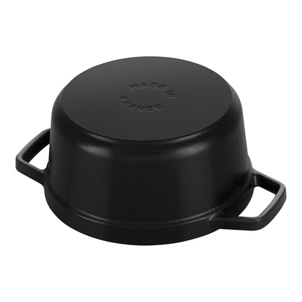 Staub La Cocotte 1.25 l cast iron round Cocotte, black