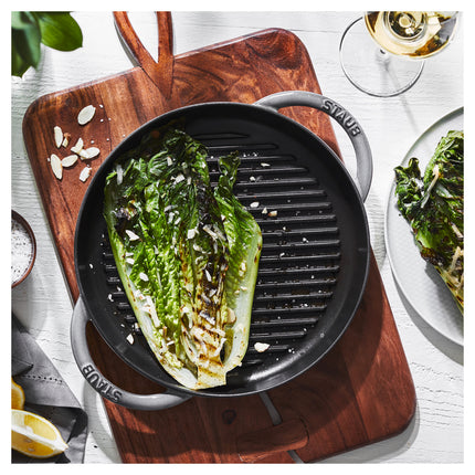 Staub Grill Pans 26 cm cast iron round Pure grill