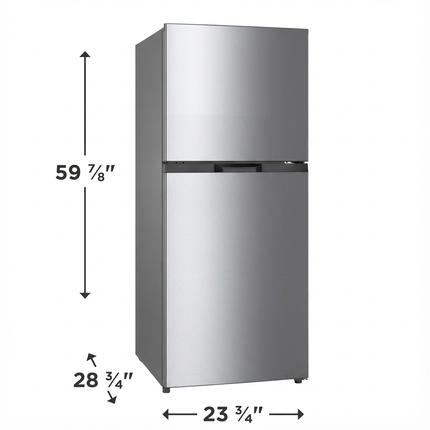 Vesta Newfoundland 24" Stainless Steel Refrigerator