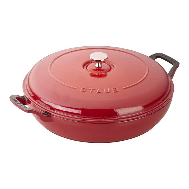 Staub Braisers 3.5 l cast iron round Saute pan, cherry