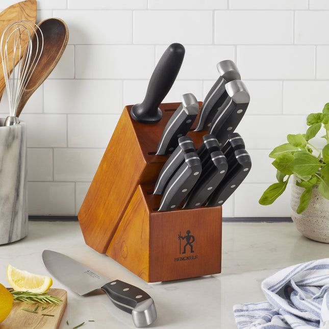 Henckels Statement 12 Piece, Knife block set, brown