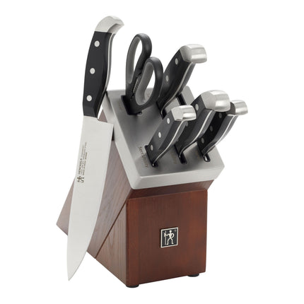 Henckels Statement 7 Piece, SELF SHARPENING BLOCK SET, brown