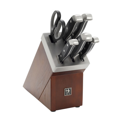 Henckels Statement 7 Piece, SELF SHARPENING BLOCK SET, brown
