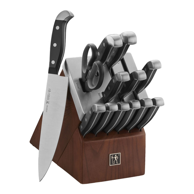 Henckels Statement 7 Piece, SELF SHARPENING BLOCK SET, brown