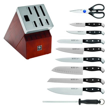 Henckels Statement 7 Piece, SELF SHARPENING BLOCK SET, brown