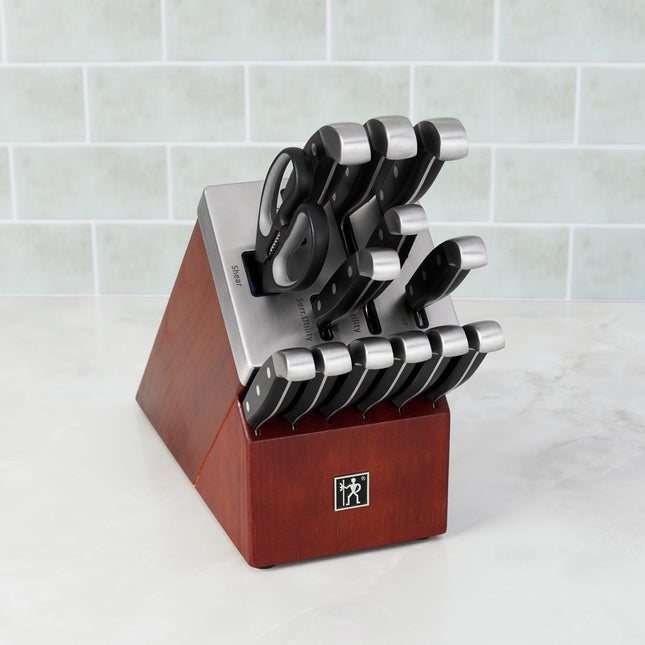 Henckels Statement 7 Piece, SELF SHARPENING BLOCK SET, brown