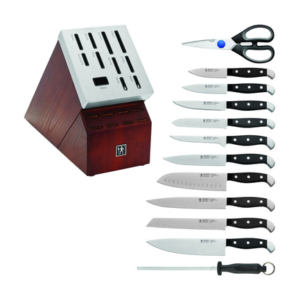 Henckels Statement 7 Piece, SELF SHARPENING BLOCK SET, brown