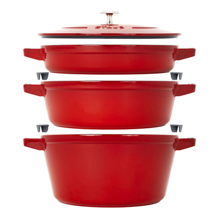 Staub Stackable Set Stackable Set Large 4 Piece, cast iron