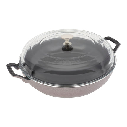 Staub Cast iron 3.5 l cast iron round Saute pan with glass lid, cherry blossom - Visual Imperfections