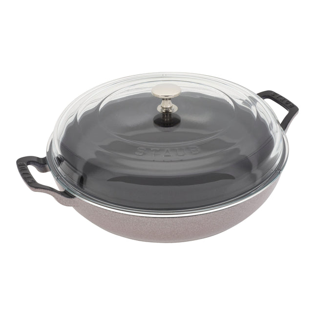 Staub Cast iron 3.5 l cast iron round Saute pan with glass lid, cherry blossom - Visual Imperfections