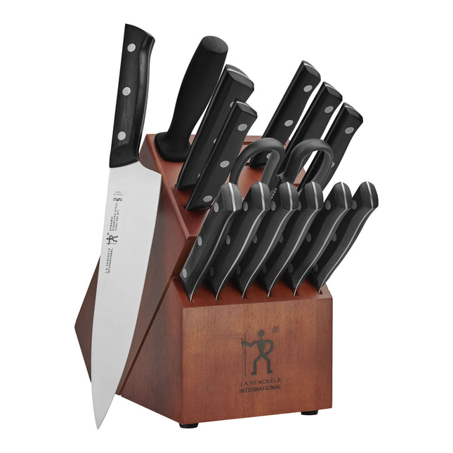 Henckels Dynamic 15 Piece, Knife block set, brown