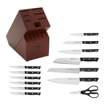 Henckels Everedge Dynamic 14 Piece, Knife block set, brown