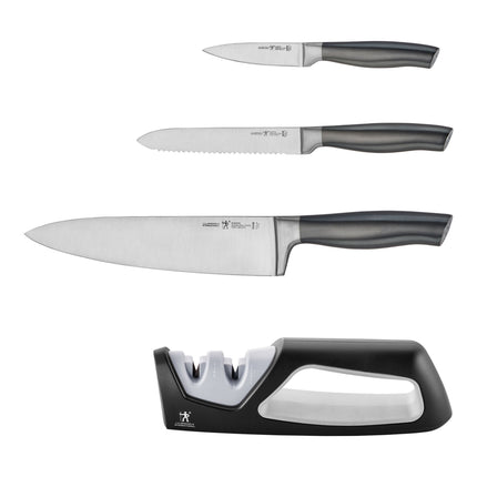 Henckels 4 Piece, Knife set, graphite-grey
