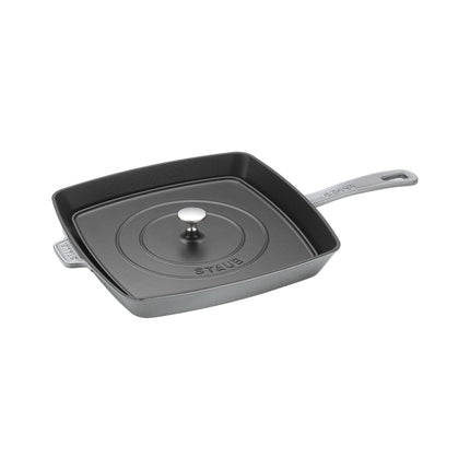 Staub Grill Pans 30 cm cast iron square American grill, graphite-grey - Visual Imperfections