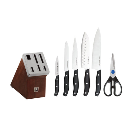 Henckels Definition 7 Piece, SELF SHARPENING BLOCK SET, brown