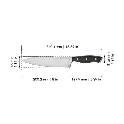 Henckels Forged Accent 8-inch, Chef's knife, black